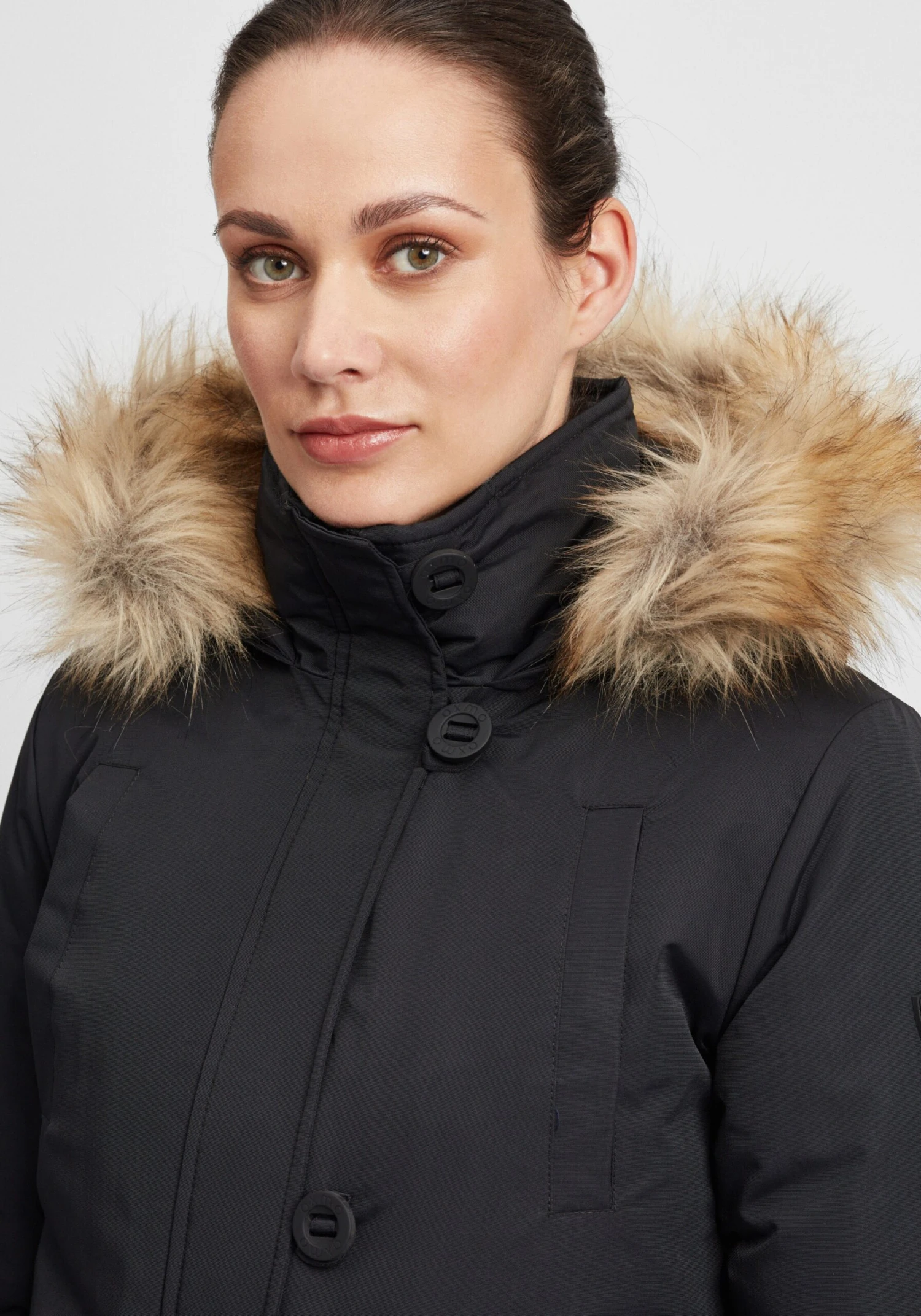 OXMO Parkas Winterparka Acta Dames Zwart - Afbeelding 6