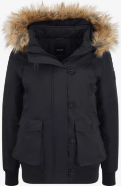 OXMO Winterjassen Winterjas Acila Dames Zwart