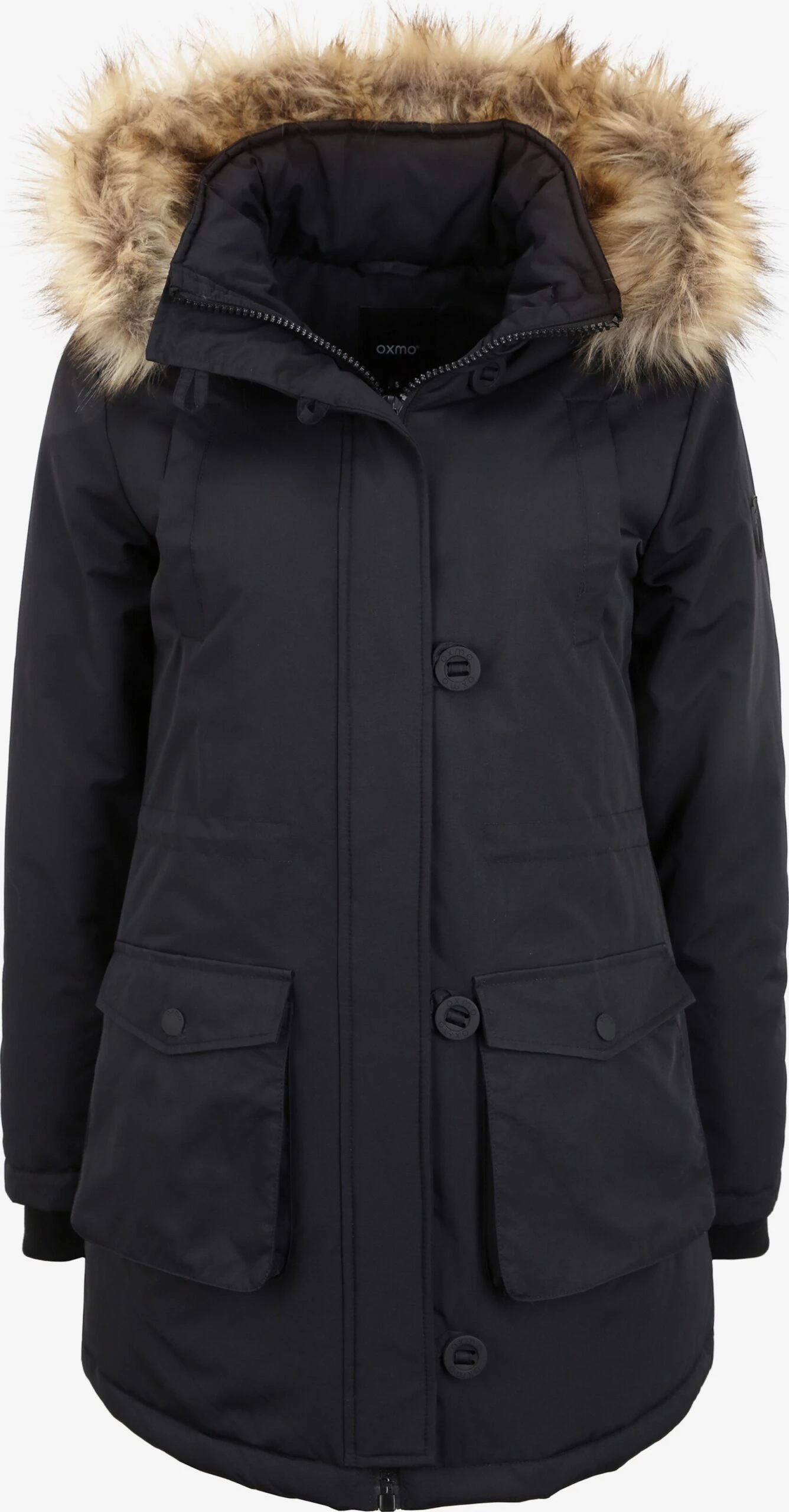 OXMO Parkas Winterparka Acta Dames Zwart