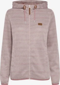 OXMO Outdoor Jassen Fleece Jas Pebbles Dames Roze