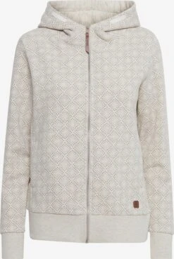 OXMO Sweatvesten Sweatvest VENDELA Dames Lichtgrijs