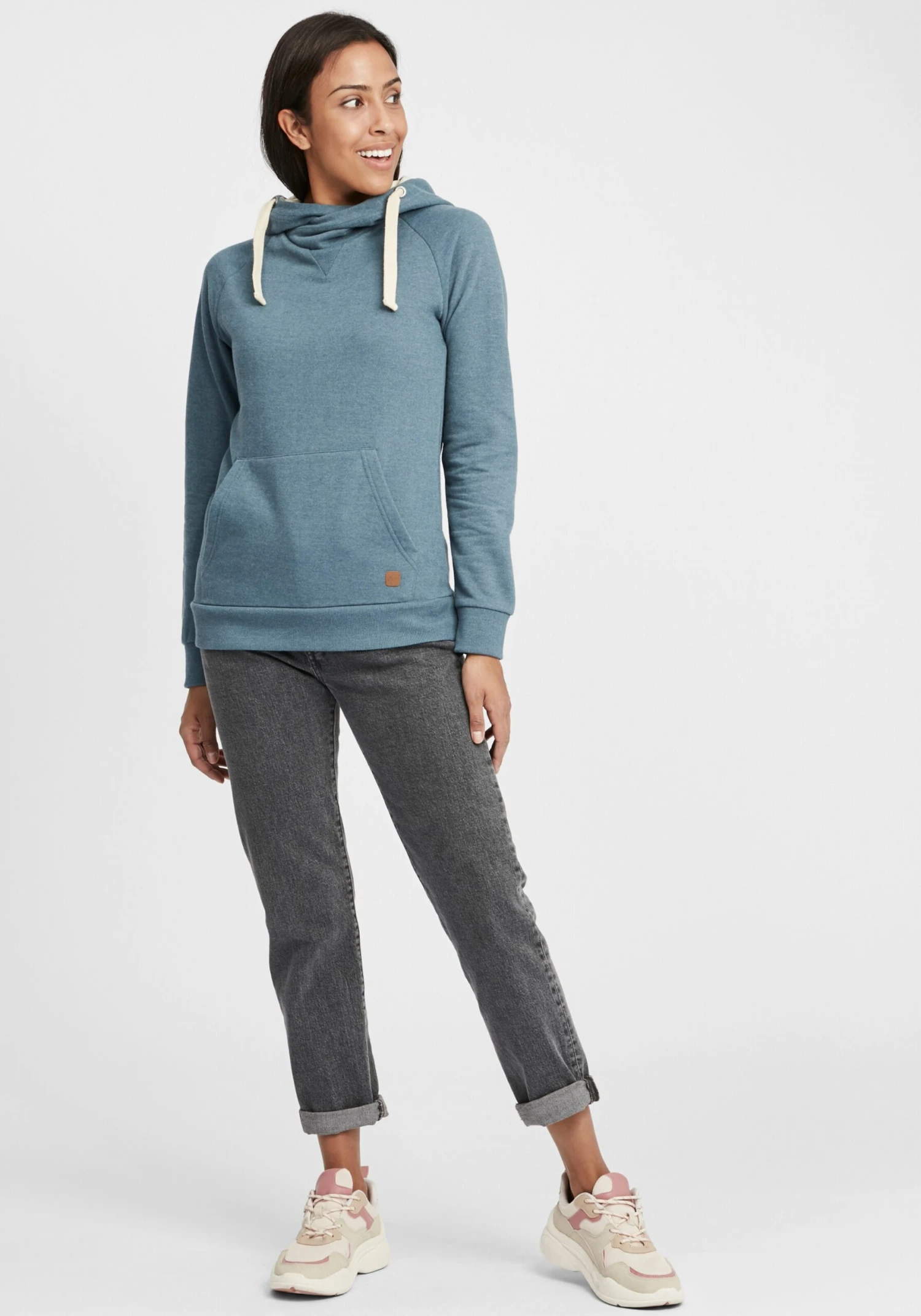 OXMO Hoodies Sweatshirt Julia Dames Blauw - Afbeelding 3