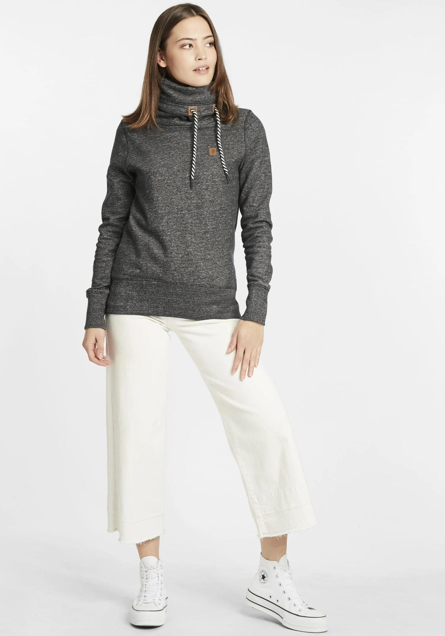 OXMO Sweatshirts Sweatshirt Cecilia Dames Grijs - Afbeelding 3