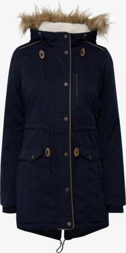 OXMO Parkas Winterparka ANNA Dames Donkerblauw