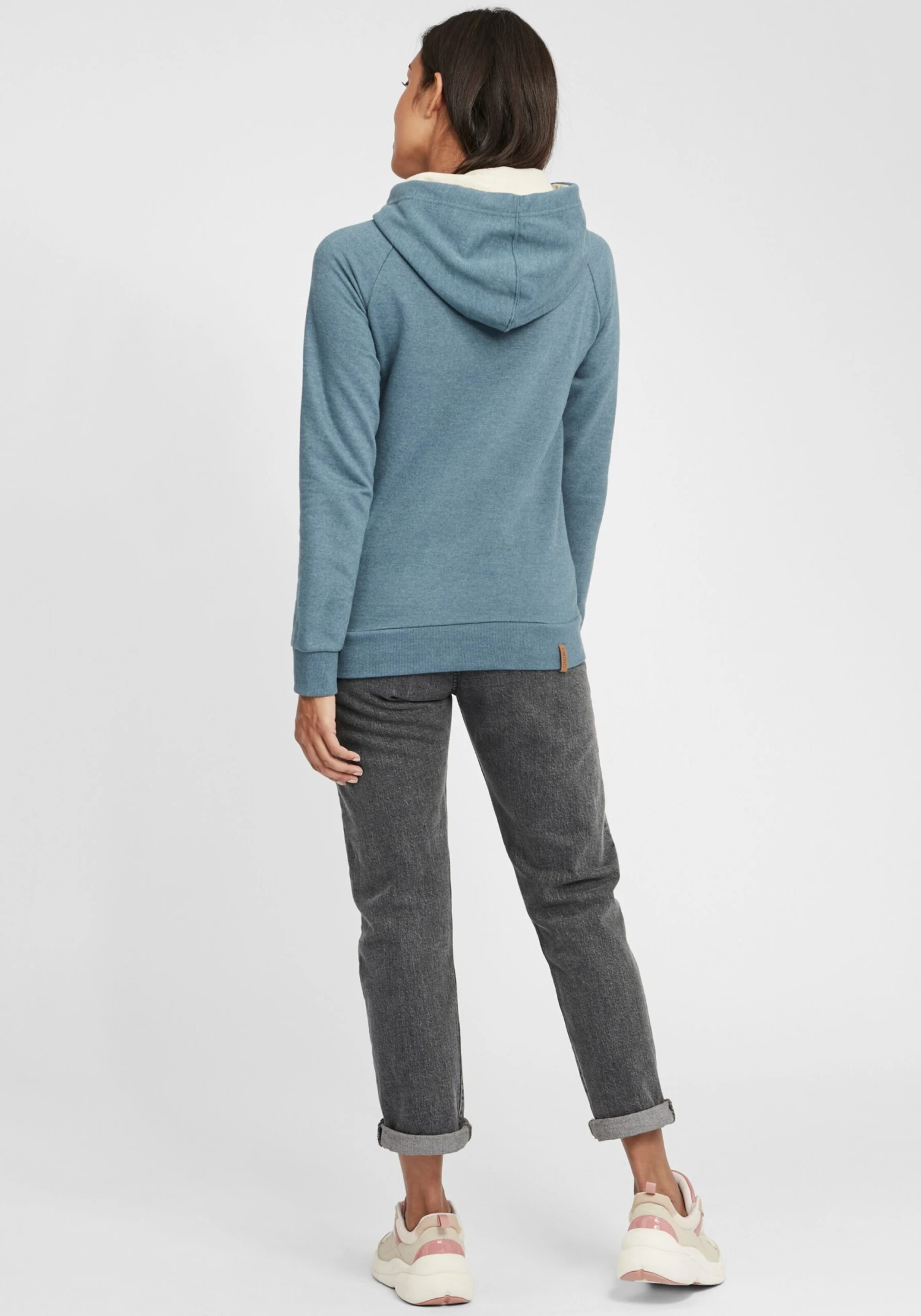 OXMO Hoodies Sweatshirt Julia Dames Blauw - Afbeelding 4