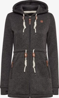 OXMO Sweatvesten Sweatvest Thora Dames Zwart