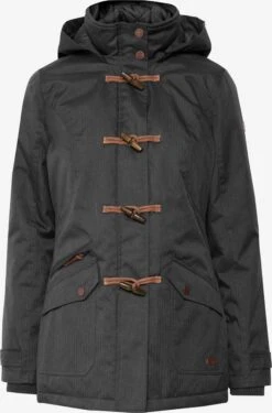 OXMO Winterjassen Winterjas BROOKE Dames Donkergrijs