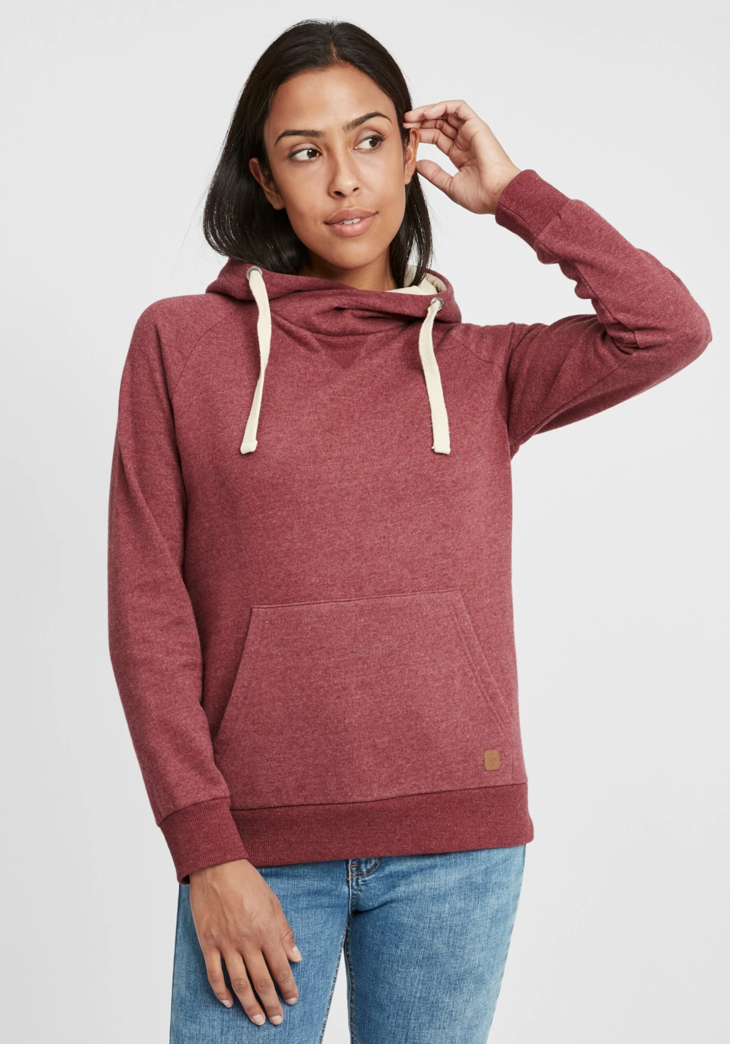 OXMO Hoodies Sweatshirt Julia Dames Bordeaux / Wijnrood - Afbeelding 2