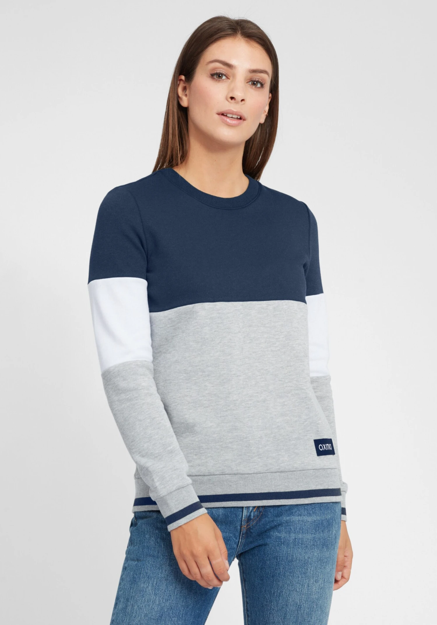 OXMO Sweatshirts Sweatshirt Omaya Dames Blauw - Afbeelding 2