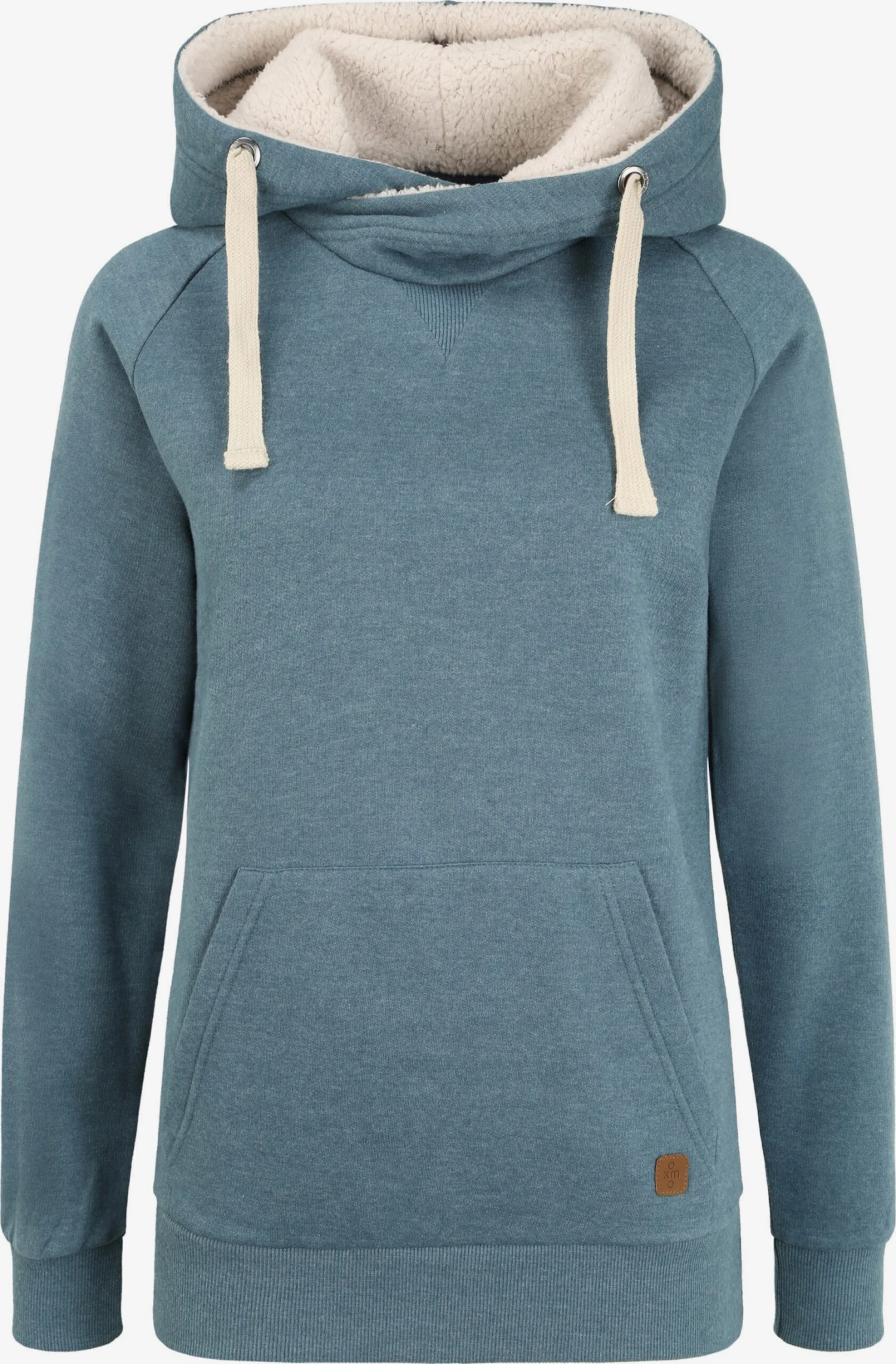 OXMO Hoodies Sweatshirt Julia Pile Dames Blauw / Lichtblauw