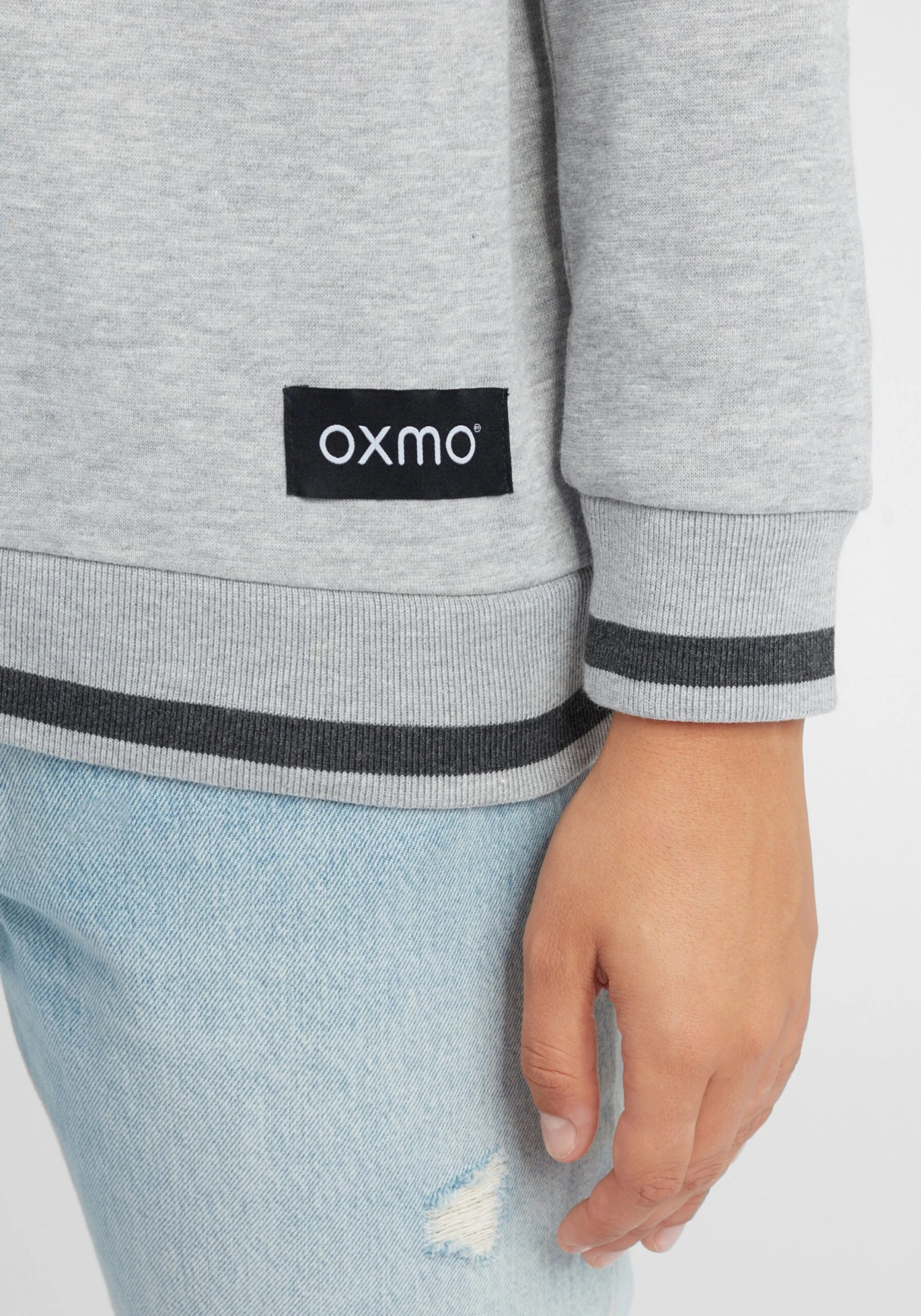 OXMO Sweatshirts Sweatshirt Omaya Dames Grijs - Afbeelding 6