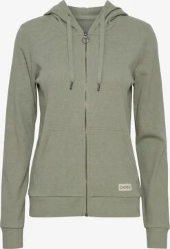 OXMO Sweatvesten Sweatvest Lova Dames Donkergroen