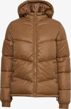 OXMO Winterjassen Winterjas Dames Bruin