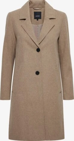 OXMO Tussenjassen Tussenjas Neta Dames Beige Gemêleerd