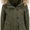 OXMO Winterjassen Winterjas Acila Dames Groen