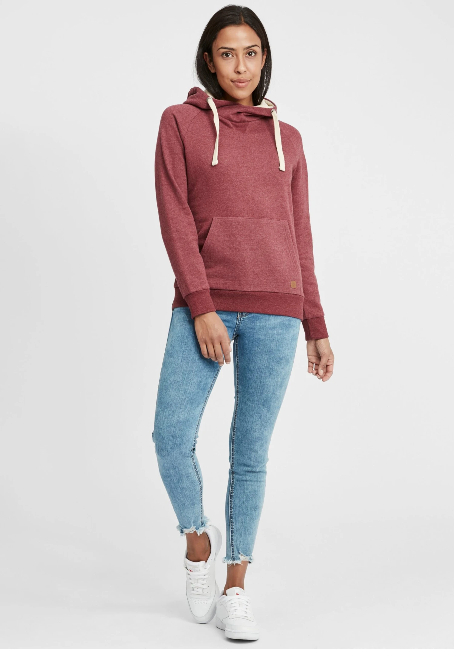 OXMO Hoodies Sweatshirt Julia Dames Bordeaux / Wijnrood - Afbeelding 3
