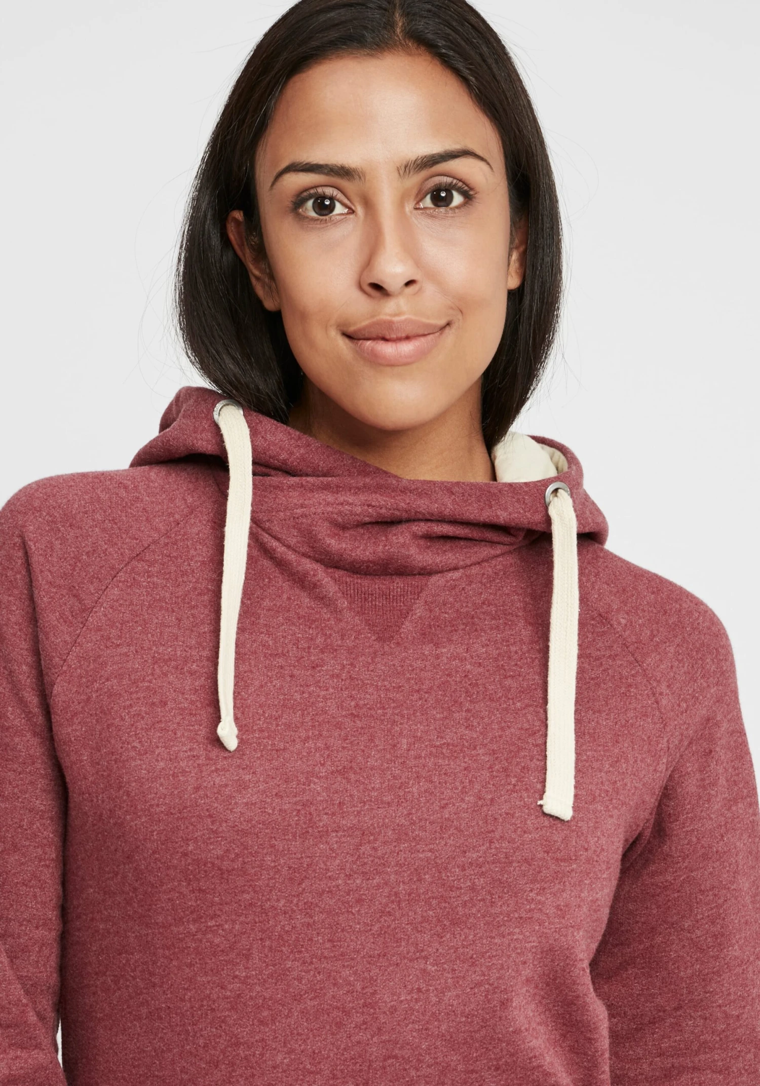 OXMO Hoodies Sweatshirt Julia Dames Bordeaux / Wijnrood - Afbeelding 5