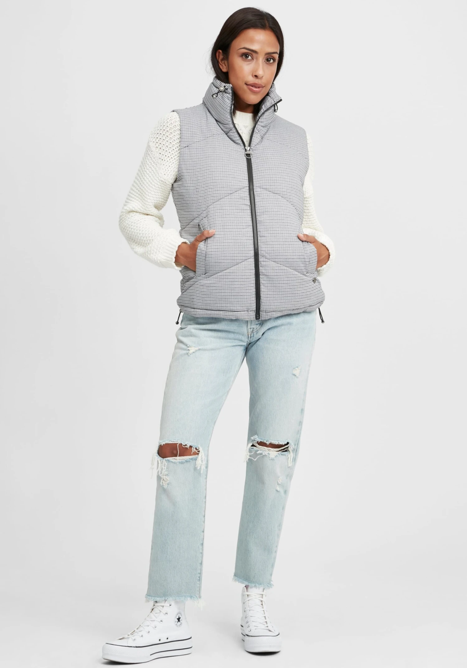 OXMO Bodywarmers Bodywarmer Dames Grijs - Afbeelding 3