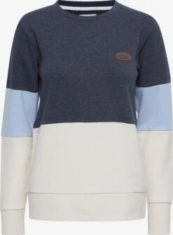 OXMO Sweatshirts Sweatshirt Trine Dames Lichtblauw / Donkerblauw