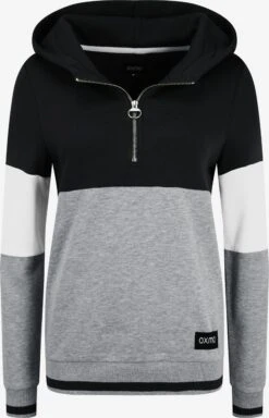 OXMO Hoodies Sweatshirt Omara Dames Donkergrijs / Zwart