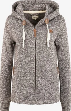 OXMO Sweatvesten Sweatvest Thory Dames Grijs Gemêleerd