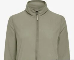 OXMO Outdoor Jassen Fleece Jas Rikka Dames Groen