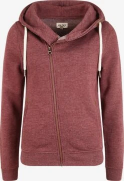 OXMO Sweatvesten Sweatvest Vicky Zip-Hood Dames Rood