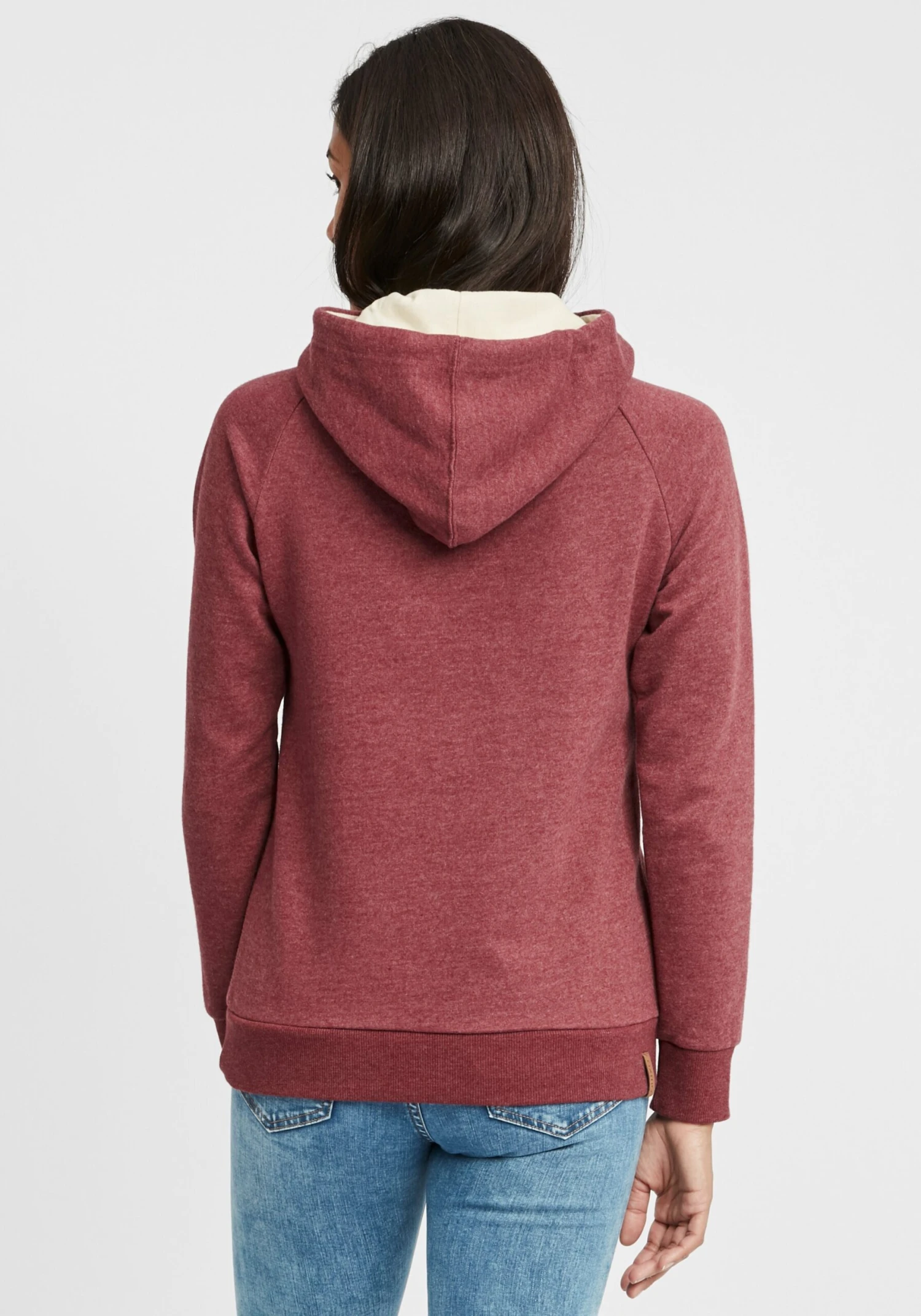 OXMO Hoodies Sweatshirt Julia Dames Bordeaux / Wijnrood - Afbeelding 4