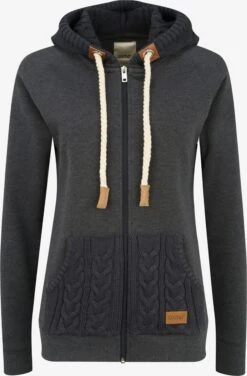OXMO Sweatvesten Sweatvest Matilda Dames Grijs