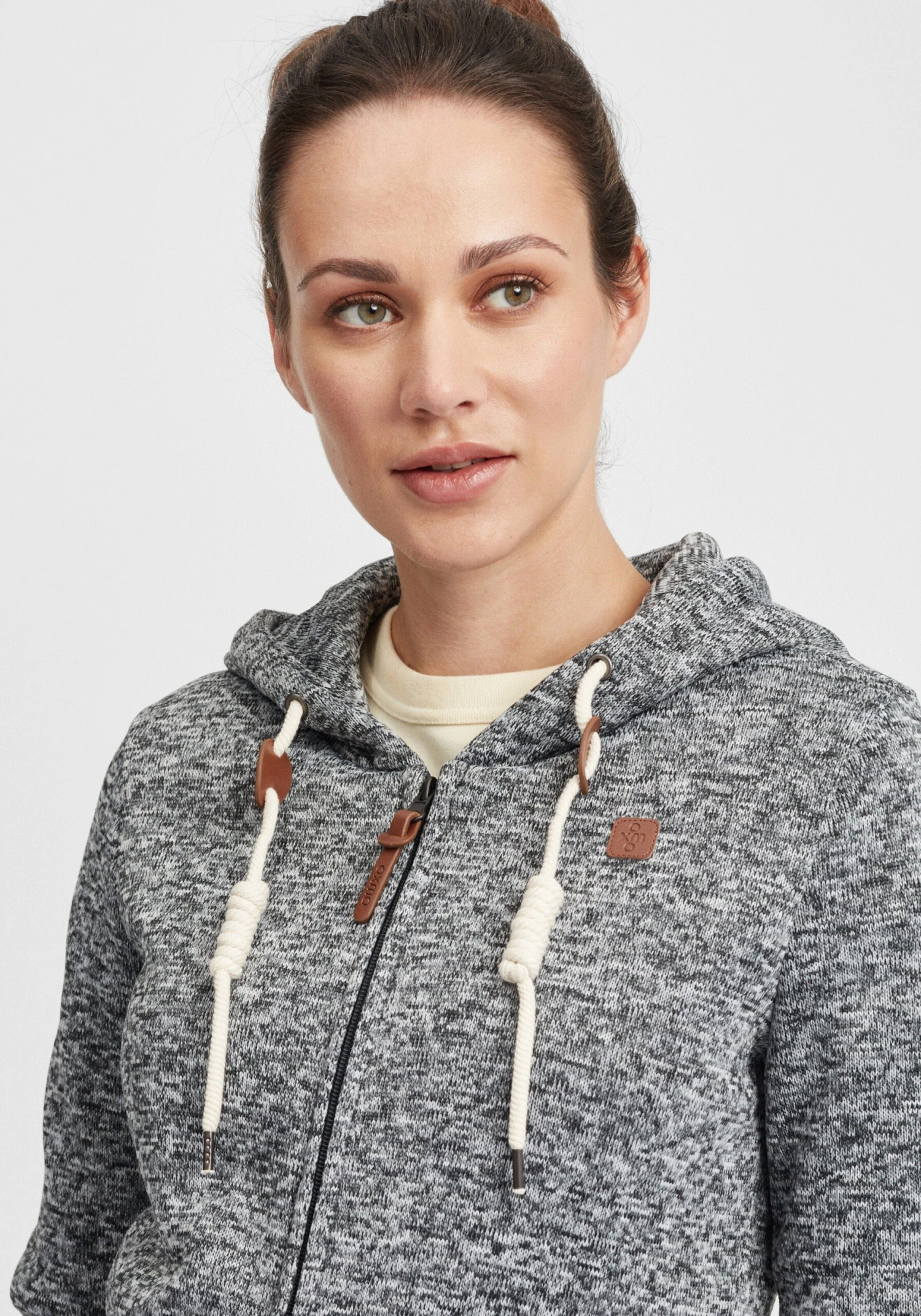 OXMO Sweatvesten Sweatvest Thora Dames Grijs - Afbeelding 5