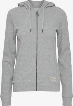 OXMO Sweatvesten Sweatvest Lova Dames Lichtgrijs