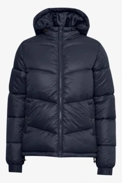 OXMO Winterjassen Winterjas TABEA Dames Donkerblauw