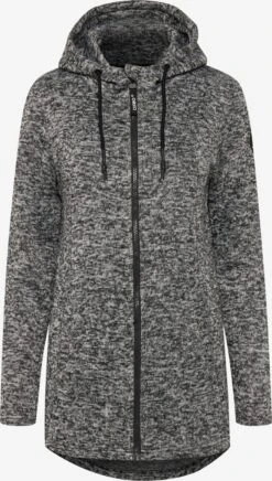 OXMO Outdoor Jassen Fleece Jas Kaira Dames Zwart