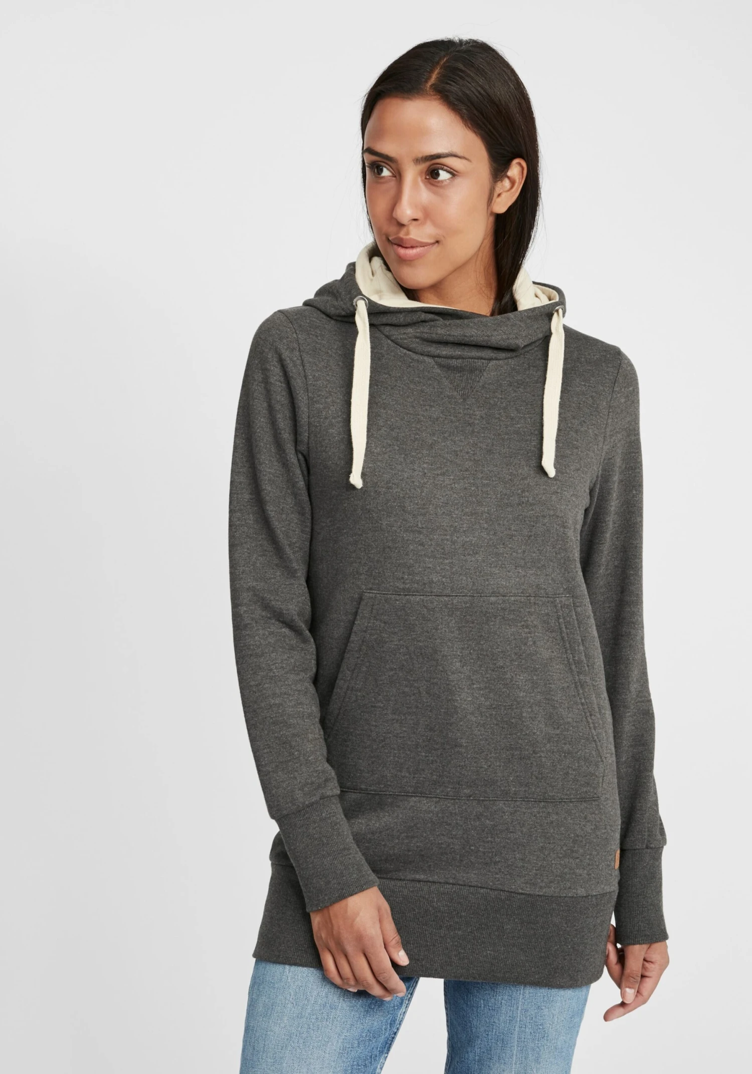 OXMO Hoodies Sweatshirt Jenny Dames Grijs - Afbeelding 2