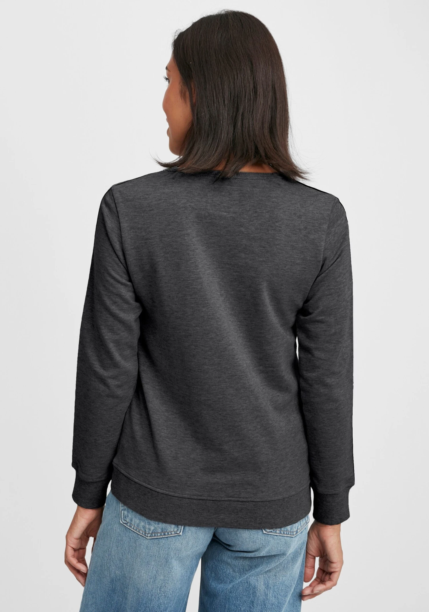 OXMO Sweatshirts Sweatshirt Gabita Dames Grijs - Afbeelding 4