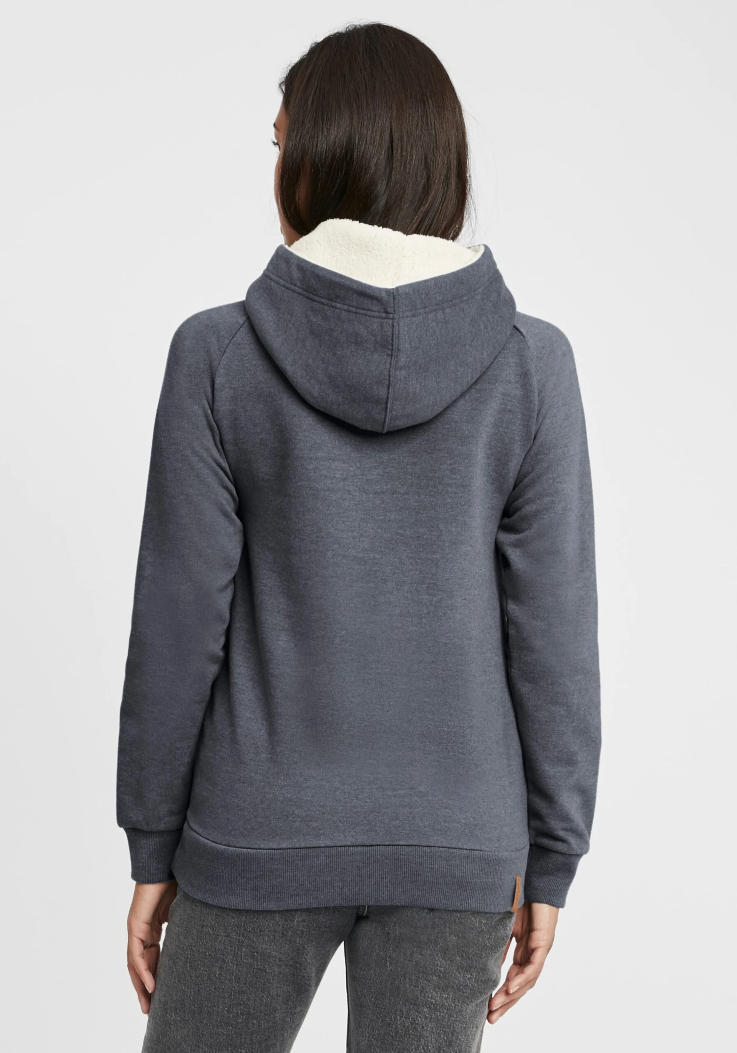 OXMO Hoodies Sweatshirt Julia Dames Duifblauw - Afbeelding 4