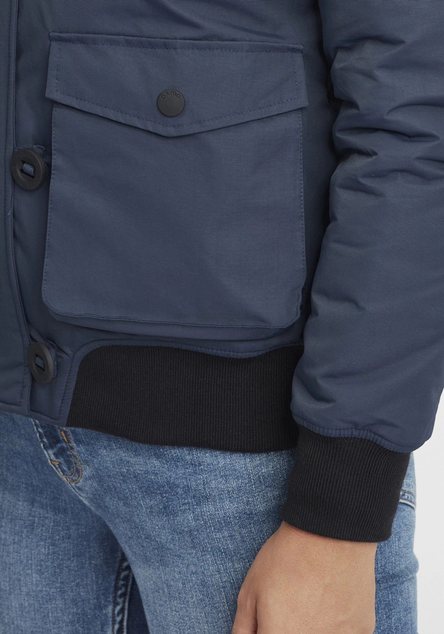 OXMO Winterjassen Winterjas Acila Dames Blauw - Afbeelding 7