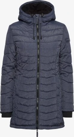 OXMO Winterjassen Winterjas NELLY Dames Indigo