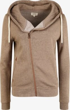 OXMO Sweatvesten Sweatvest Vicky Dames Beige / Bruin