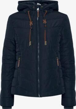 OXMO Winterjassen Winterjas Mala Dames Blauw Gemêleerd