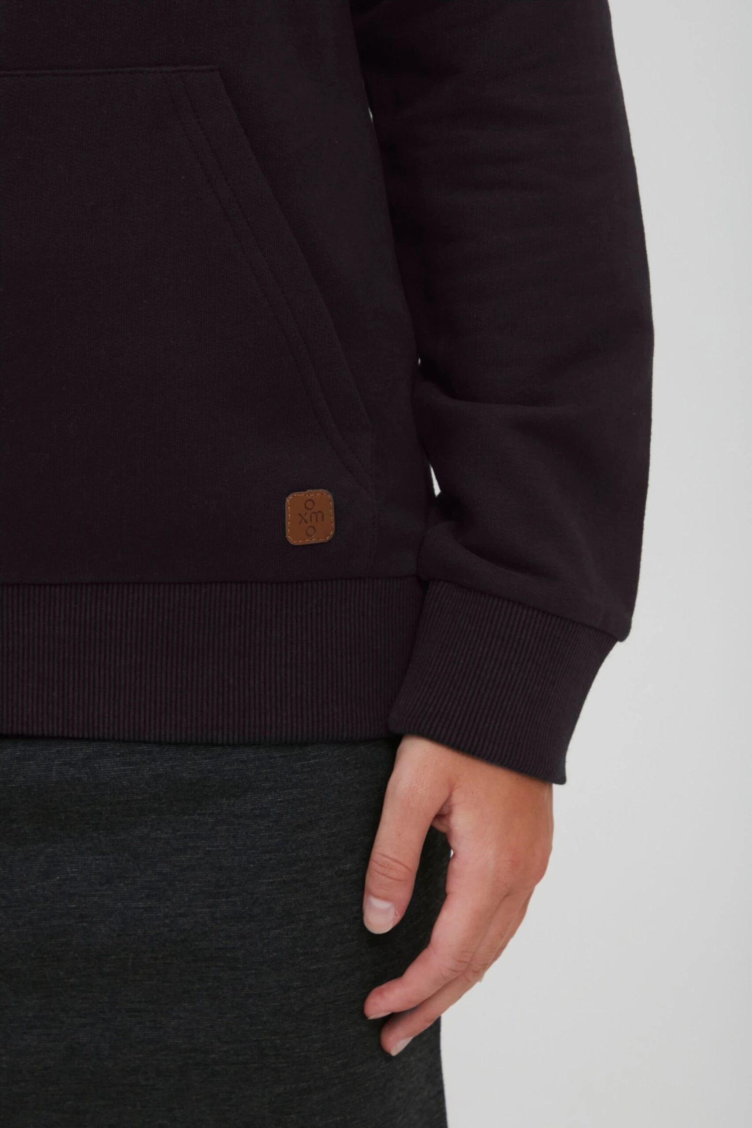 OXMO Hoodies Sweatshirt Julia Pile Dames Zwart - Afbeelding 6